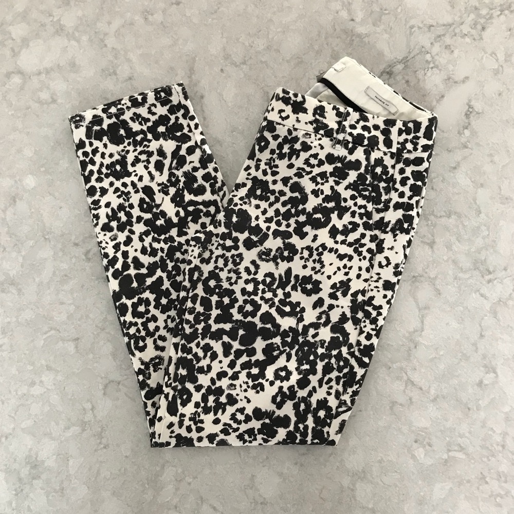 J. Crew Favorite Fit Snow Leopard Print Pants (0)